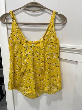 Sienna Sky Yellow Floral Tie-Front Camisole